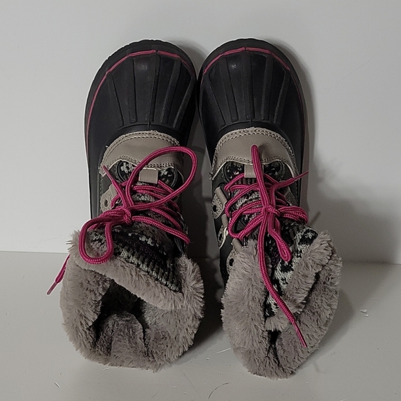 London Fog Girls Tottenham Duck Boots Winter Snow - Picture 7 of 10